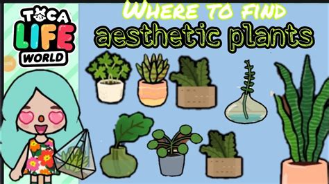 WHERE TO FIND CUTE AESTHETIC PLANTS IN TOCA BOCA - YouTube