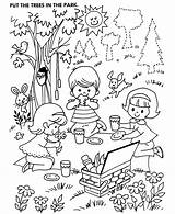 Park Coloring Page  Home sketch template