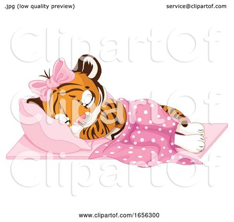 Cute Female Baby Tiger Sleeping by Pushkin #1656300