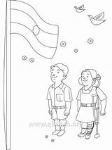 Indian Independence Day Coloring Pages Printable sketch template