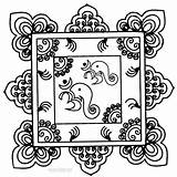 Printable Rangoli Coloring Pages For Kids  Cool2bKids sketch template