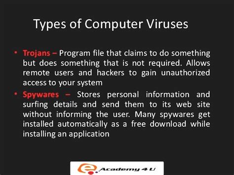 List Of Computer Viruses - Types Of Computer Virus