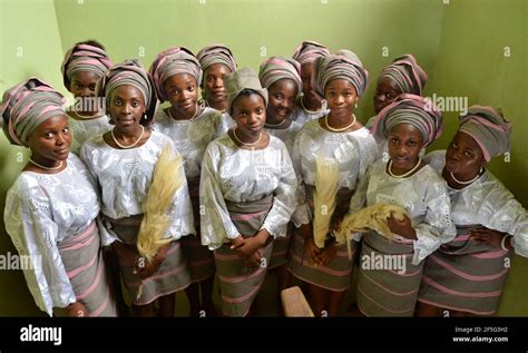 Nigerian girls showcasing Yoruba Traditional Costume on their Cultural ...