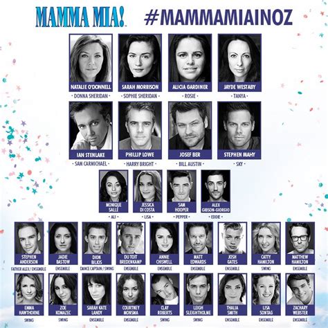 Mamma Mia! Cast and Dates Announced - Dance Life