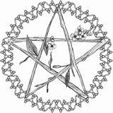 Pentacle Coloring Pages Sketch Page sketch template