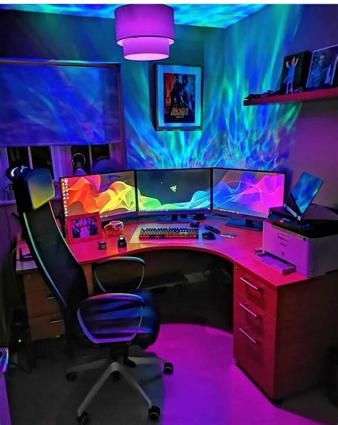 The Coolest PC Gaming Setup | Gaming room setup, Video game rooms, Computer gaming room