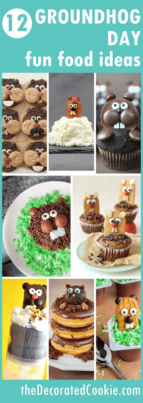 A roundup of 12 Groundhog Day fun food ideas to celebrate