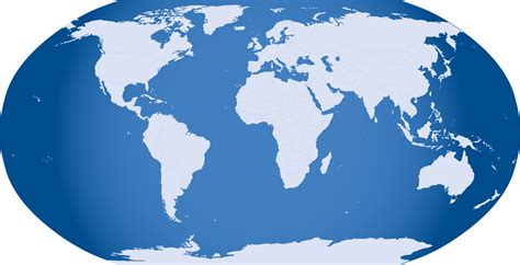 Clipart - Blue World Map