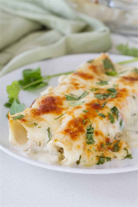 White Chicken Enchiladas - Taste and Tell