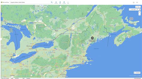 Augusta Maine Map - United States