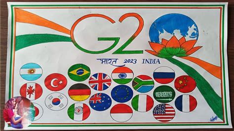 G20 Drawing/ G20 India Logo Drawing/One Earth One Family One Future ...