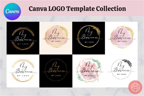 Collection of 8 Canva Logo Template Grafik Von JustBeYourSelf · Creative Fabrica