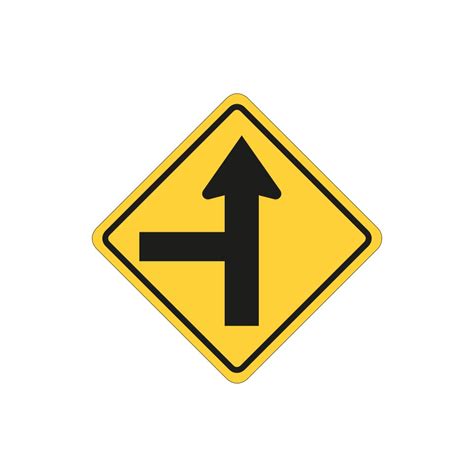 Side Road Intersection Straight Left or Right - National Safety Products