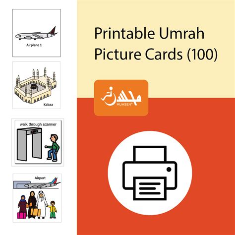 Full Set of Umrah Picture Cards - Muhsen | Awareness | Accommodation | Acceptance