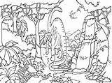 Tropical Rainforest Easy Coloring Pages sketch template