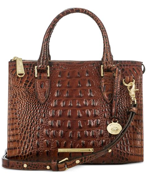 Brahmin Anywhere Convertible Melbourne Embossed Leather Satchel - Macy ...