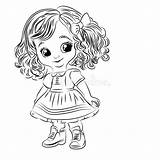 Curly Hair Coloring Page sketch template