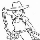 Jessie With Her Lasso Coloring Page  Pagescom sketch template