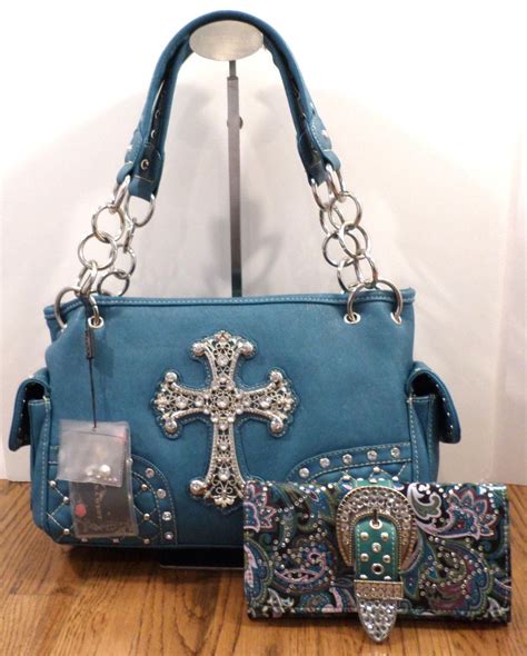 Montana West Handbag Star Western Inspired Cross Purse and Wallet Bling Bag Set | eBay