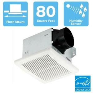 Ceiling Bathroom Exhaust Fan Adjustable Humidity Sensor Integrity Series 80 CFM | eBay