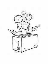 Toaster coloring pages sketch template