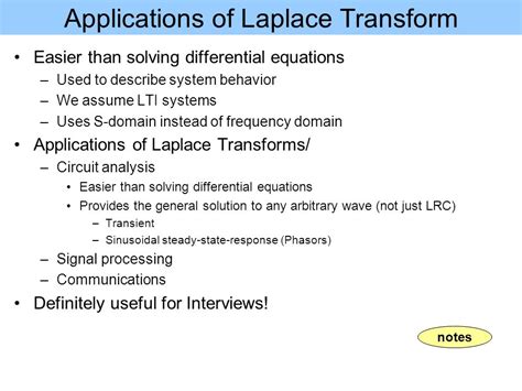 application of laplace transform to differential equations pdf