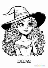 Glinda From Wicked  Coloring Pages For Kids sketch template