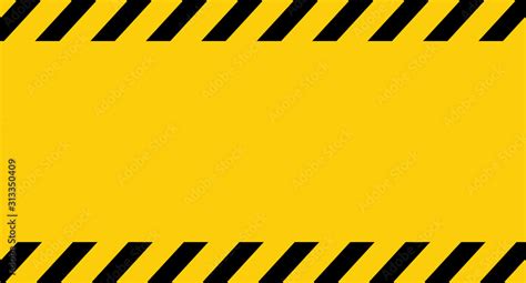 Black and yellow line striped. Caution tape. Blank warning background. Vector illustration Stock ...