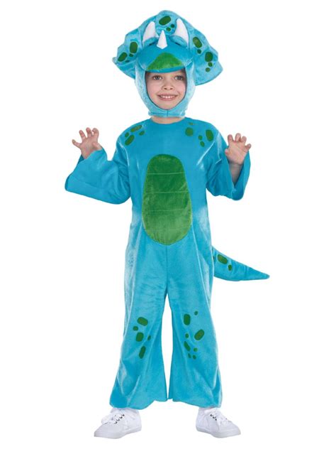 Toddler Boys Blue Lil Dino Costume Dinosaur Jumper & Hat 2T-4T ...