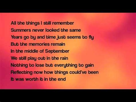 September lyrics By Daughtry Chords - Chordify