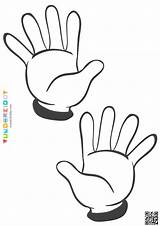 Printable Left And Right Hand Blank Template For Crafts sketch template