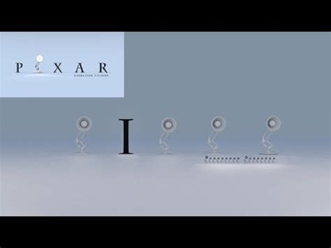 PIXAR intro but the letters are lamps and lamps are letters... - YouTube