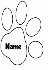 Panther Paw Coloring Page sketch template