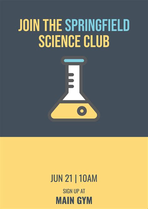 Science Club Poster | Poster Template