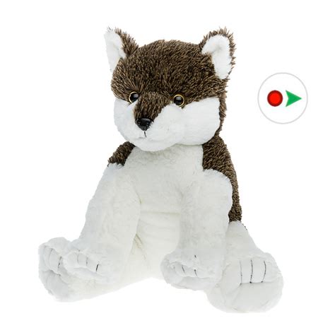 Record Your Own Plush 16 inch Wiley Wolf - Ready 2 Love in a Few Easy Steps - Walmart.com ...