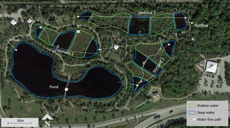 Map of Freedom Park showing shallow-water sections dominated by... | Download Scientific Diagram