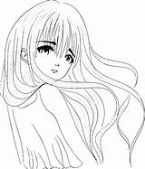 Sad Girl Coloring Pages sketch template