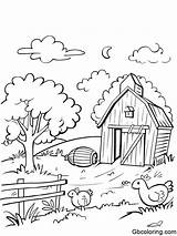 Discover The Best Farm Coloring Pages At GBcoloring sketch template
