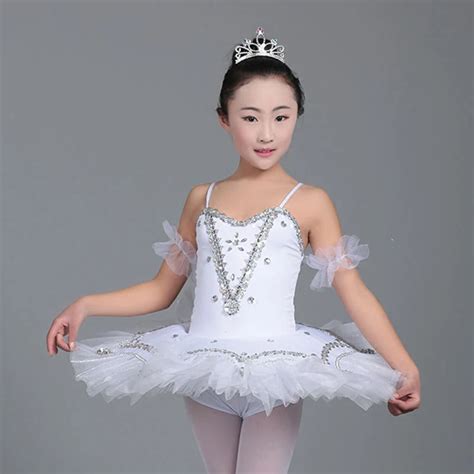 Newest girls Ballet Dance Dress Girl Ballet Tutu Dance Clothes Multicolor Femnale Little Swan ...