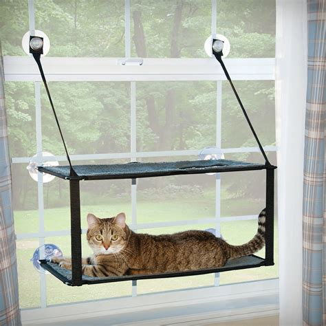 K&H Manufacturing Kitty Sill Double Stack Ez Window Mount Cat Perch ...