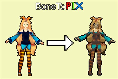 BoneToPix - 3D & Bone Animation To Pixel-Art Converter