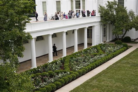 Spruced-up White House Rose Garden set for first lady speech