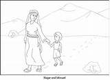 Hagar And Ishmael Coloring Page sketch template