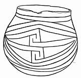 Pottery Pot Coloring Pages Sketch Page sketch template