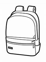 Backpack coloring Page Printable  Coloring sketch template