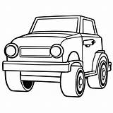 Boxy toy car coloring Page Lulu Pages sketch template