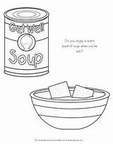 Campbell Soup Can Coloring Page Pages sketch template
