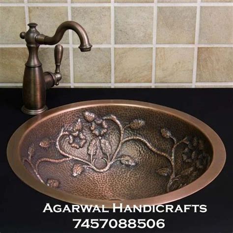 Copper Wash Basin, Sink Type: Double Bowl Sink at Rs 12000/piece in ...