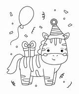Coloring Pages For Birthday Party sketch template