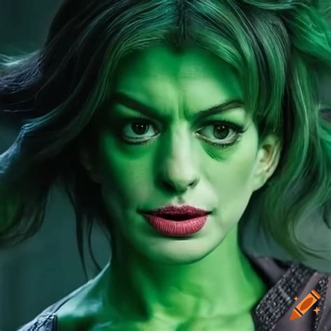 Live action portrayal of she-hulk by anne hathaway